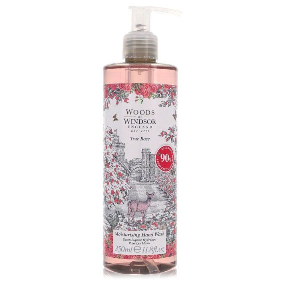 Woods of Windsor True Rose Hand Wash Pump Bottle Women Pink